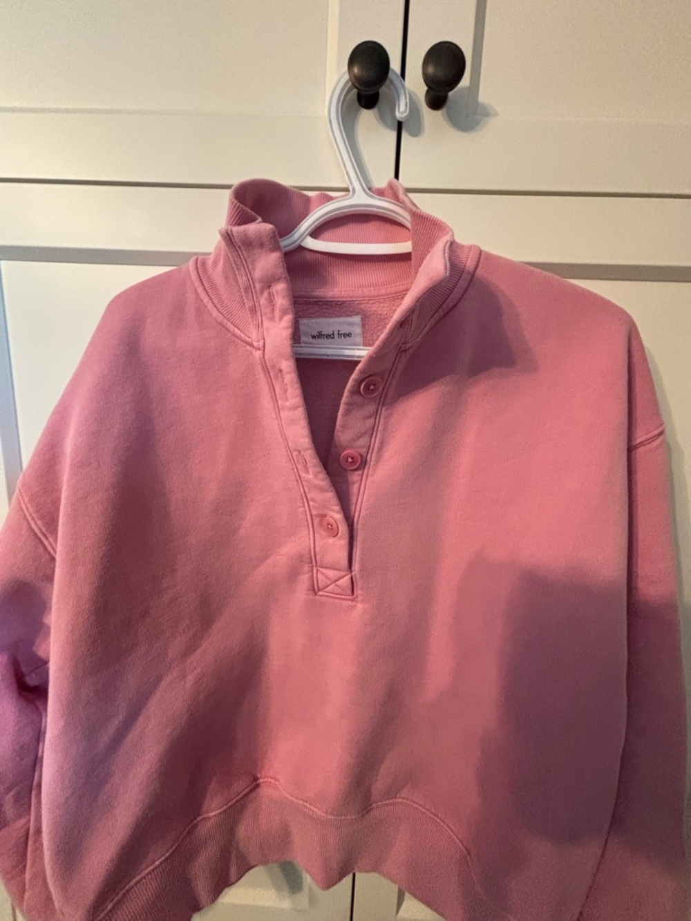 Wilfred Free Pink Cropped Sweatshirt Size 2 | Cozy Pullover

⸻ - Picture 4 of 8